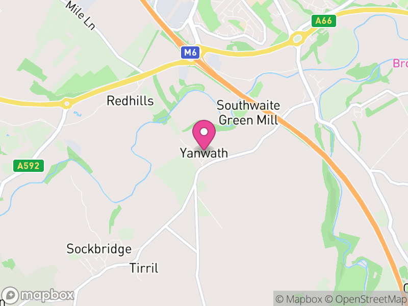 Map of Yanwath and Eamont Bridge, Westmorland and Furness