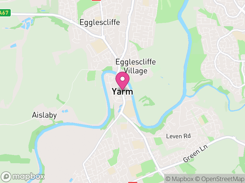 Map of Yarm, Stockton-on-Tees
