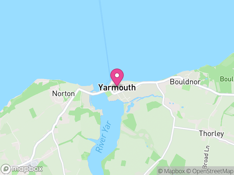 Map of Yarmouth, Isle of Wight