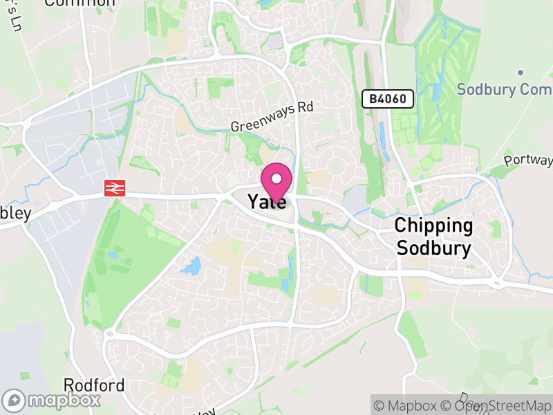 Map of Yate, South Gloucestershire