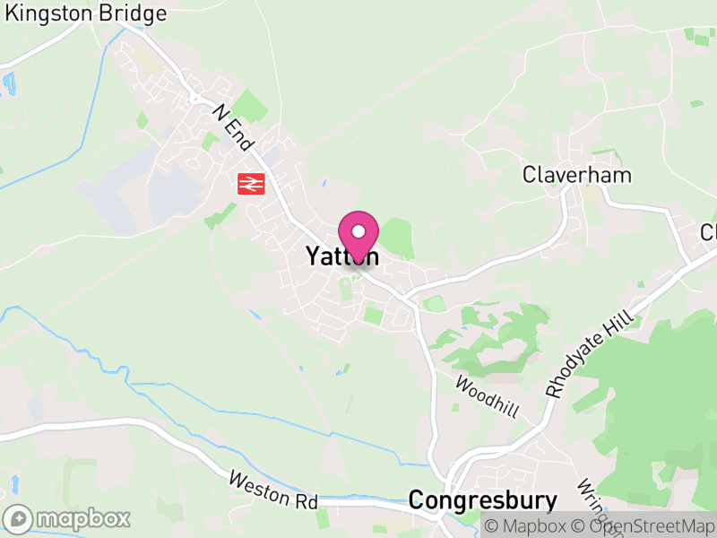Map of Yatton, North Somerset