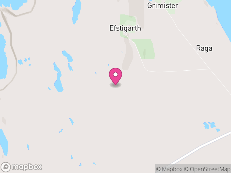 Map of Yell, Shetland Islands