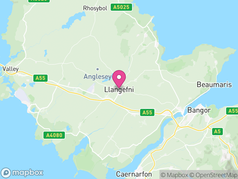 Map of Ynys Môn / Isle of Anglesey, Cymru / Wales