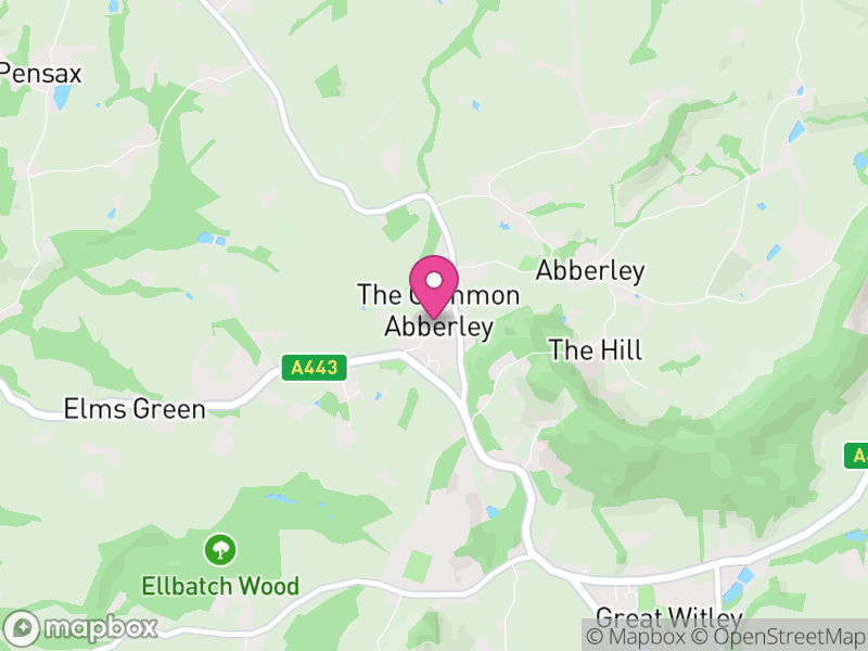 Map of Abberley, Malvern Hills