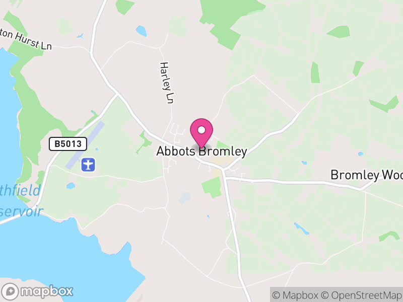 Map of Abbots Bromley, East Staffordshire