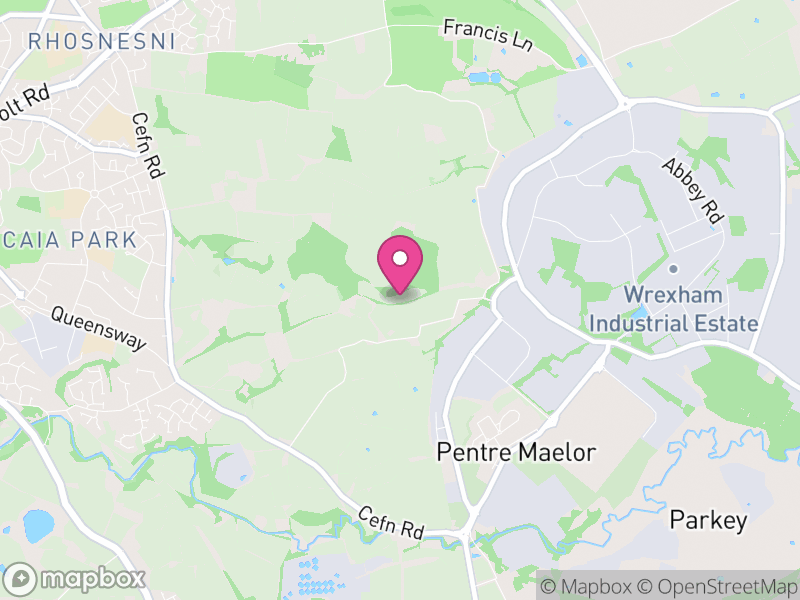 Map of Abenbury, Wrexham