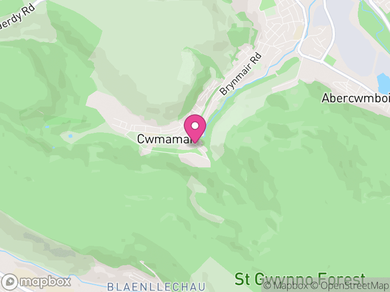 Map of Aberaman South, Rhondda Cynon Taf
