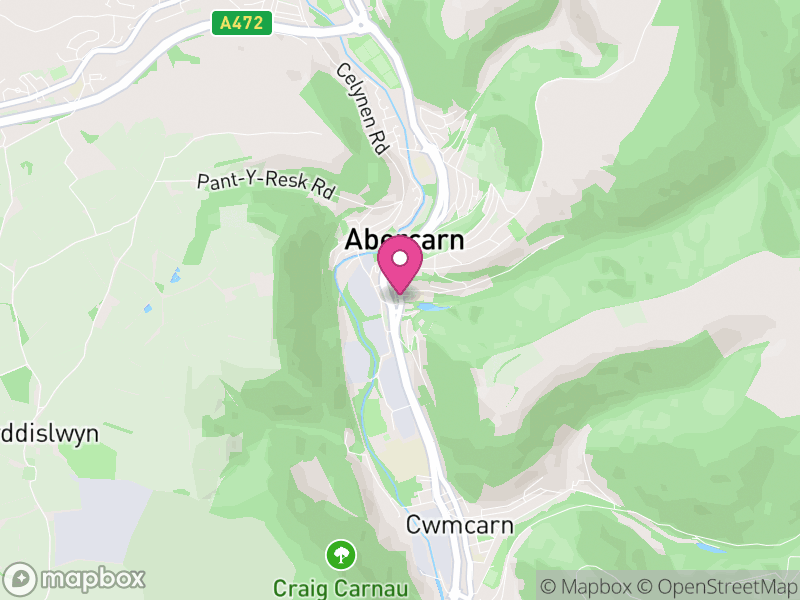 Map of Abercarn, Caerphilly