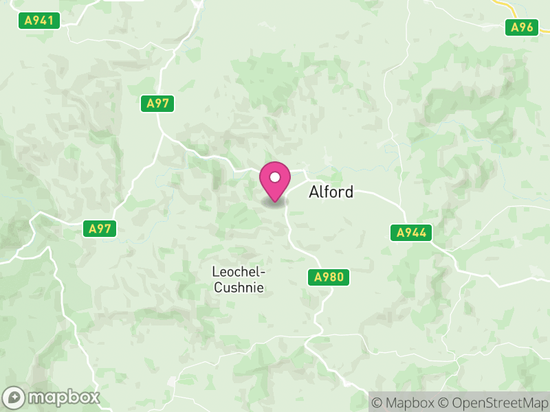 Map of Aberdeenshire, Scotland