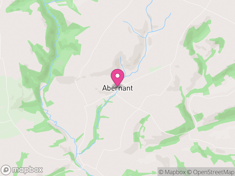 Map of Abernant, Sir Gaerfyrddin / Carmarthenshire