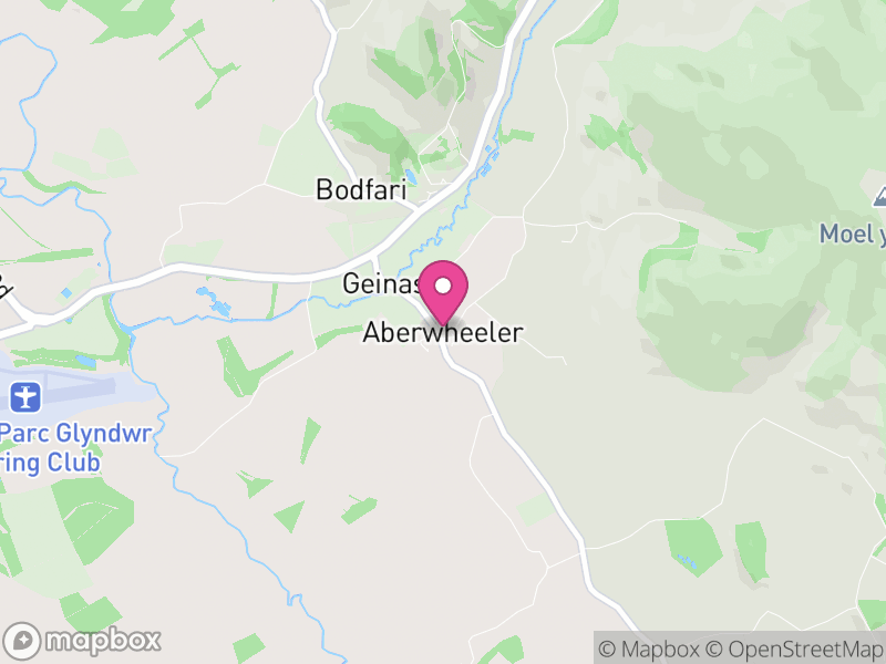 Map of Aberwheeler, Denbighshire