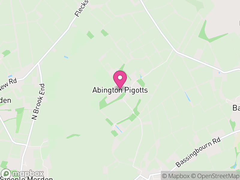 Map of Abington Pigotts, South Cambridgeshire