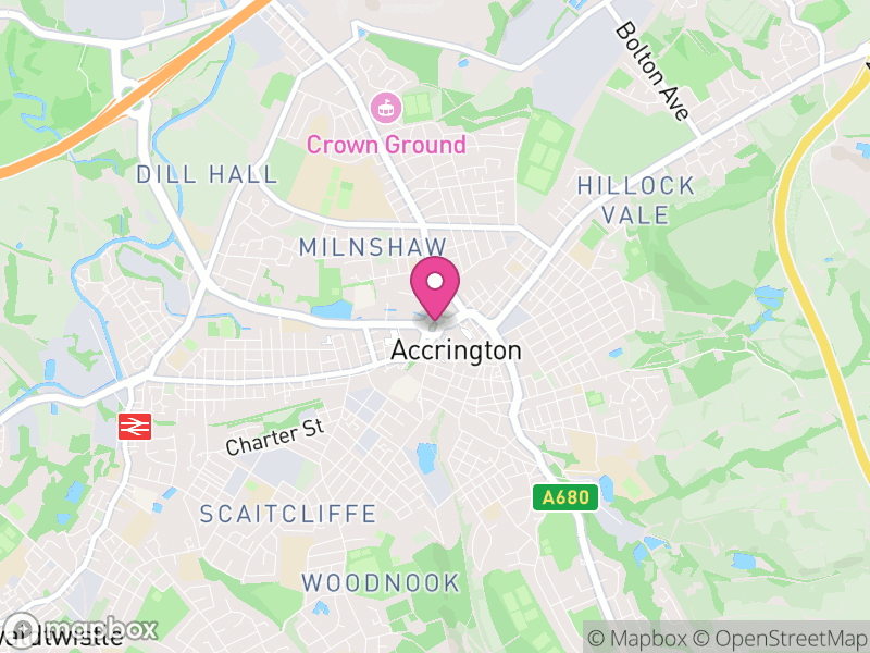Map of Accrington