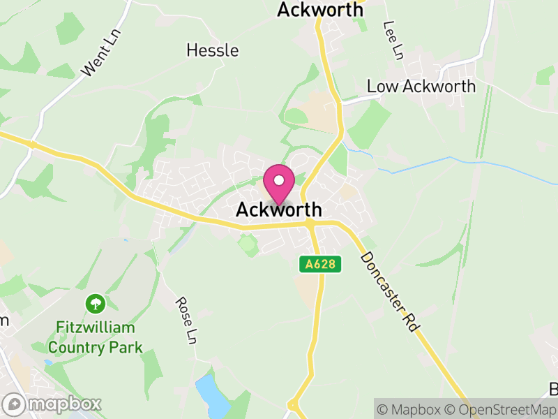 Map of Ackworth, Wakefield