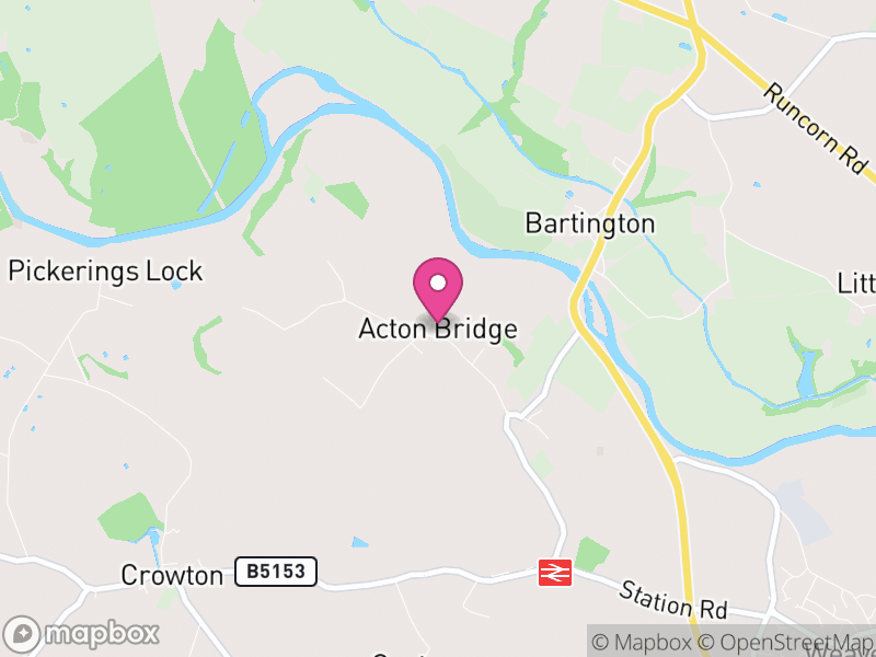 Map of Acton Bridge, Cheshire West and Chester