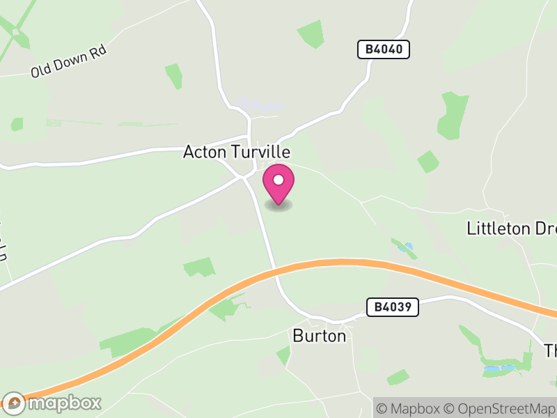Map of Acton Turville, South Gloucestershire