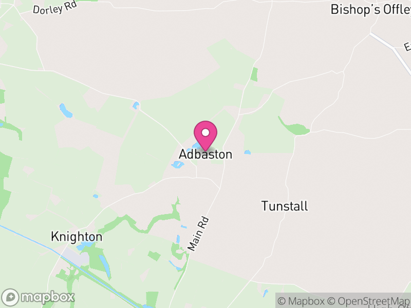 Map of Adbaston, Stafford