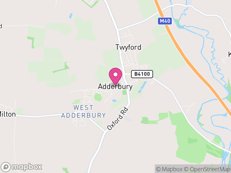 Map of Adderbury, Cherwell