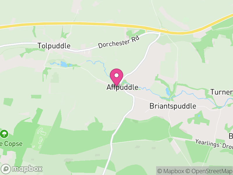 Map of Affpuddle and Turnerspuddle, Dorset