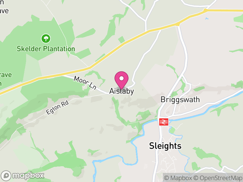 Map of Aislaby, North Yorkshire