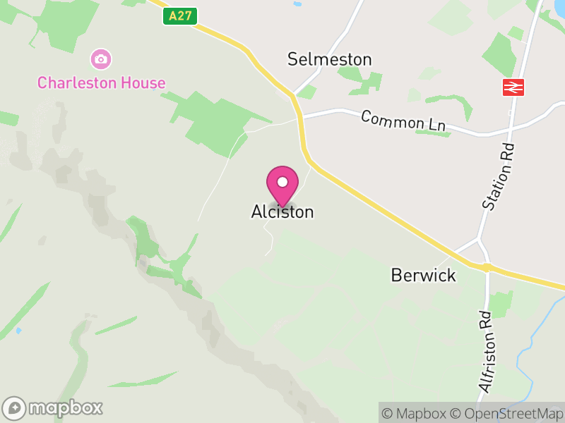 Map of Alciston, Wealden