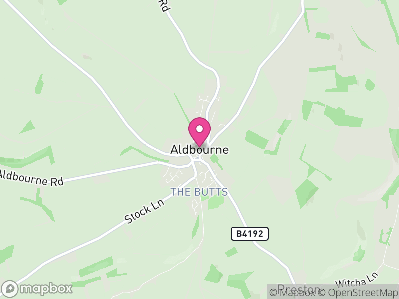 Map of Aldbourne, Wiltshire