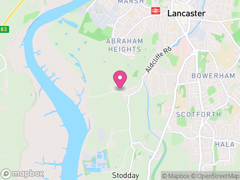 Map of Aldcliffe-with-Stodday, Lancaster