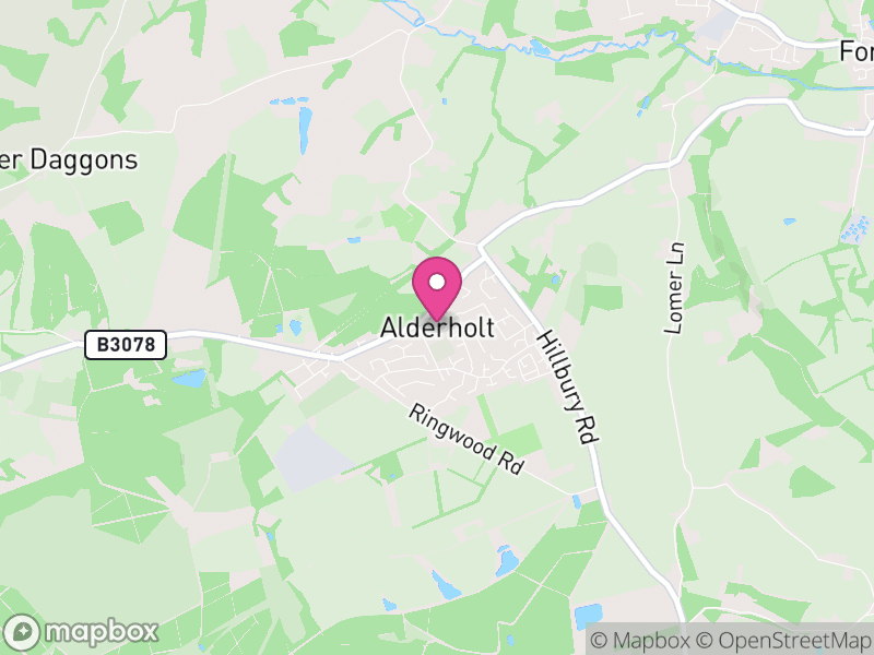 Map of Alderholt, Dorset