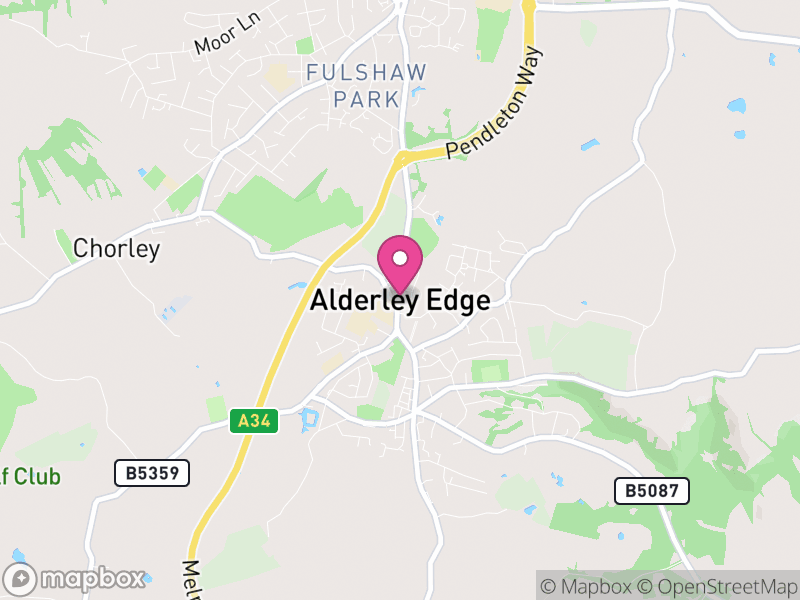 Map of Alderley Edge, Cheshire East