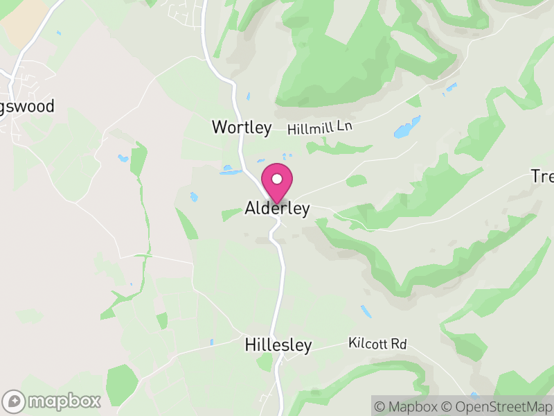 Map of Alderley, Stroud