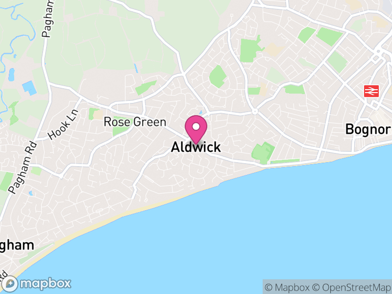 Map of Aldwick, Arun