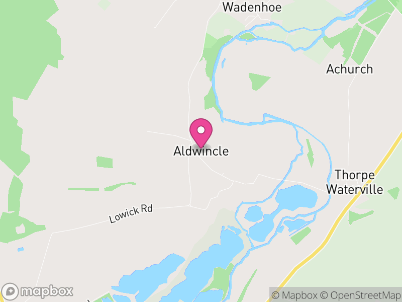 Map of Aldwincle, North Northamptonshire