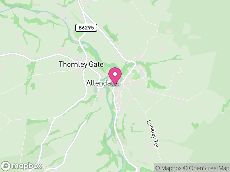 Map of Allendale, Northumberland