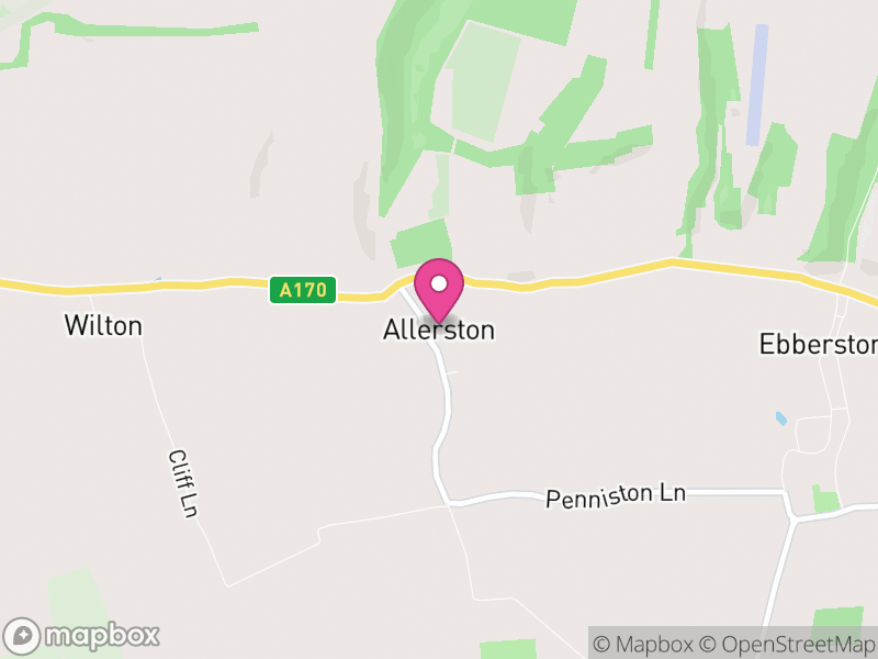 Map of Allerston, North Yorkshire