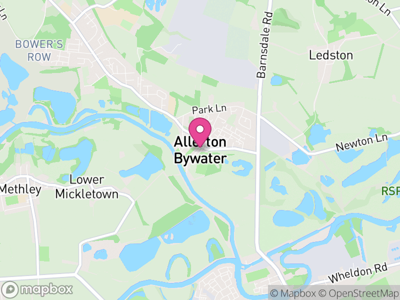 Map of Allerton Bywater, Leeds