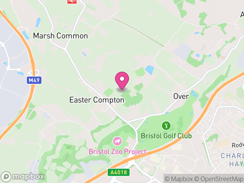 Map of Almondsbury, South Gloucestershire