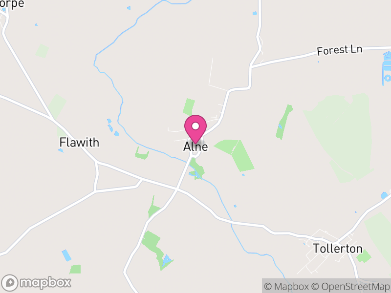 Map of Alne, North Yorkshire