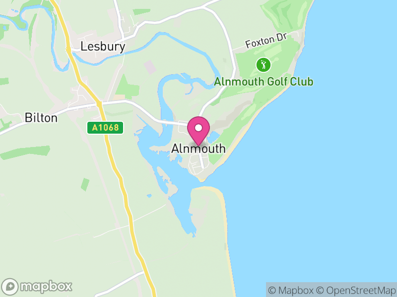 Map of Alnmouth, Northumberland
