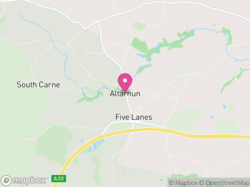 Map of Altarnun, Cornwall