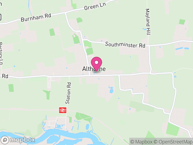 Map of Althorne, Maldon