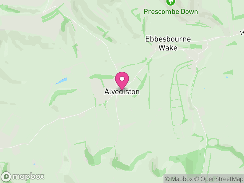 Map of Alvediston, Wiltshire