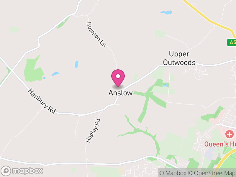 Map of Anslow, East Staffordshire