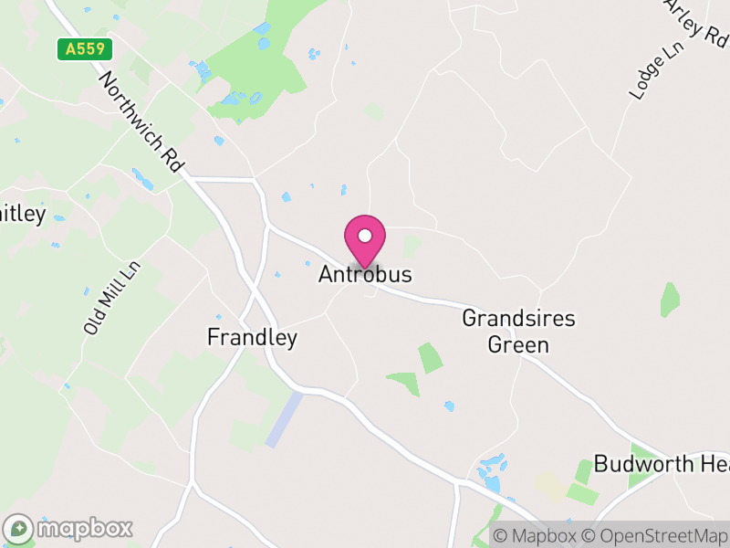 Map of Antrobus, Cheshire West and Chester