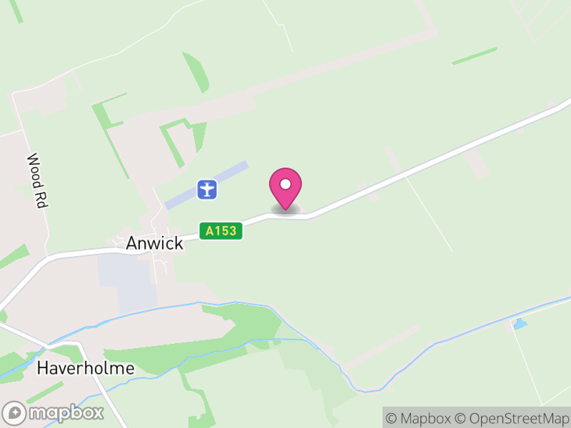 Map of Anwick, North Kesteven
