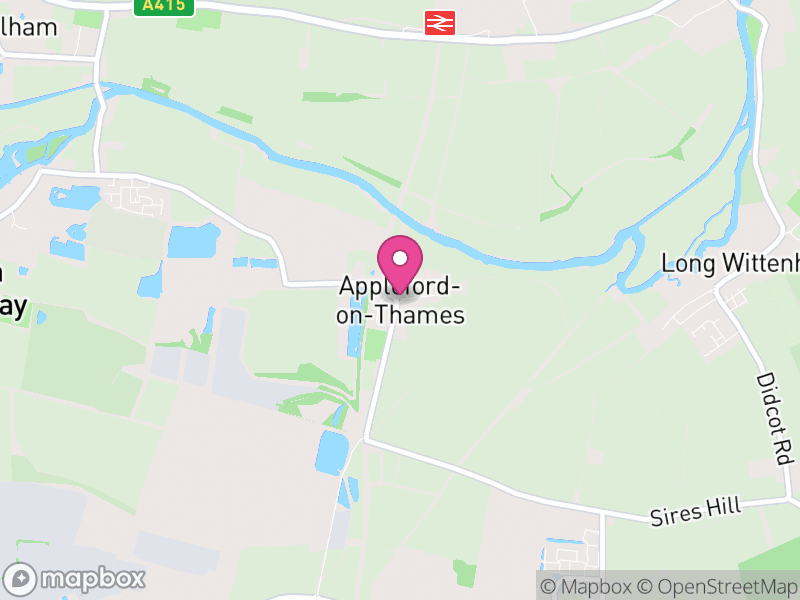 Map of Appleford-on-Thames, Vale of White Horse