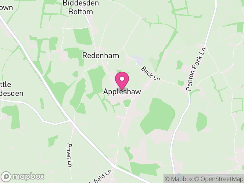 Map of Appleshaw, Test Valley