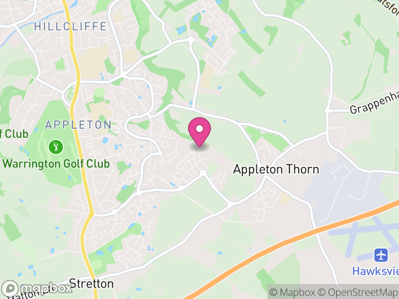 Map of Appleton, Warrington