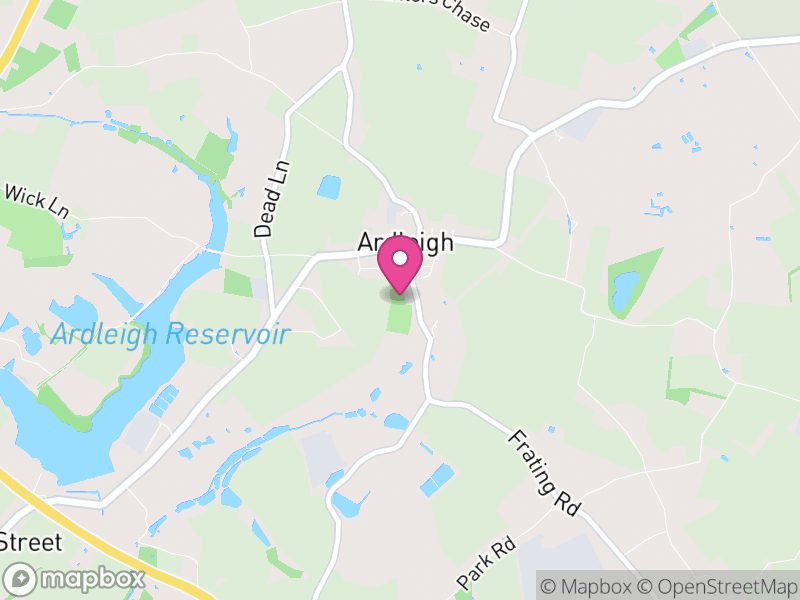 Map of Ardleigh, Tendring