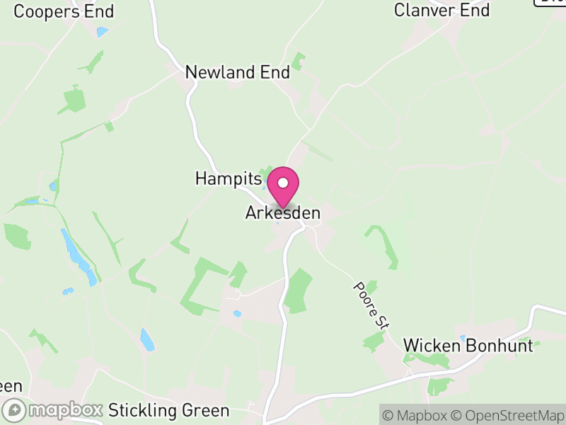 Map of Arkesden, Uttlesford