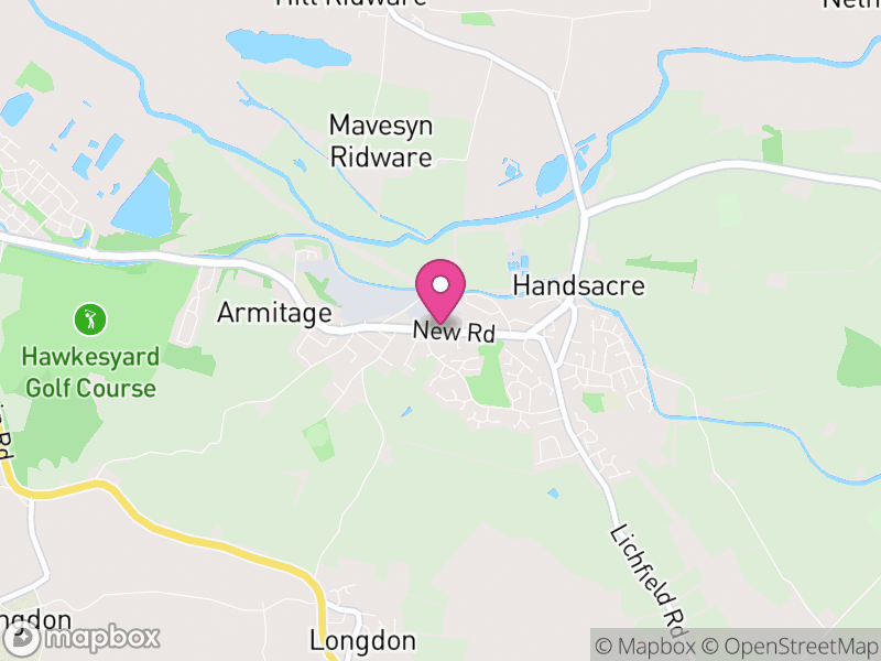 Map of Armitage with Handsacre, Lichfield